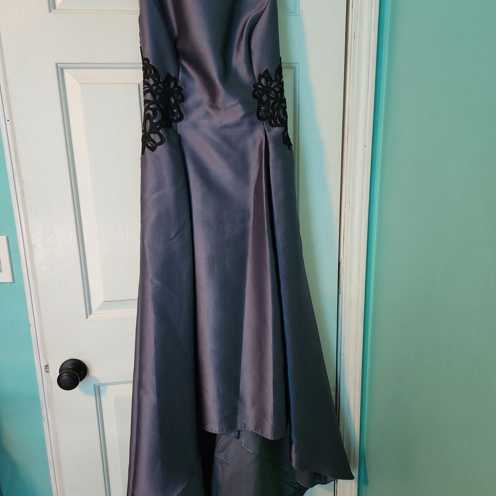 Adrianna Papell Gray and Black Dress
